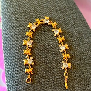 Pulsera 18k gold plated de osito